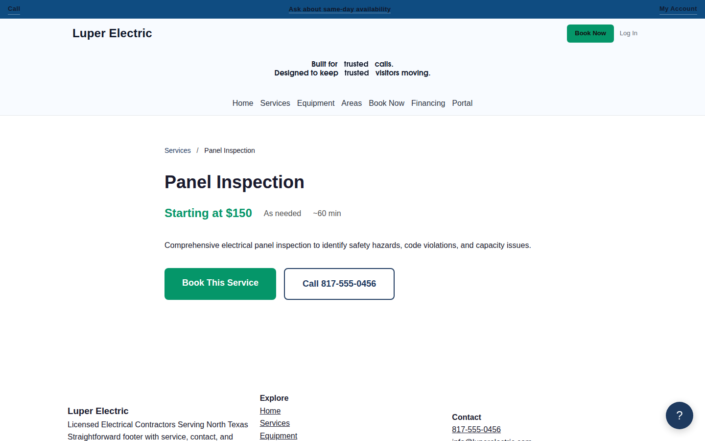 Electrical Demo desktop feature