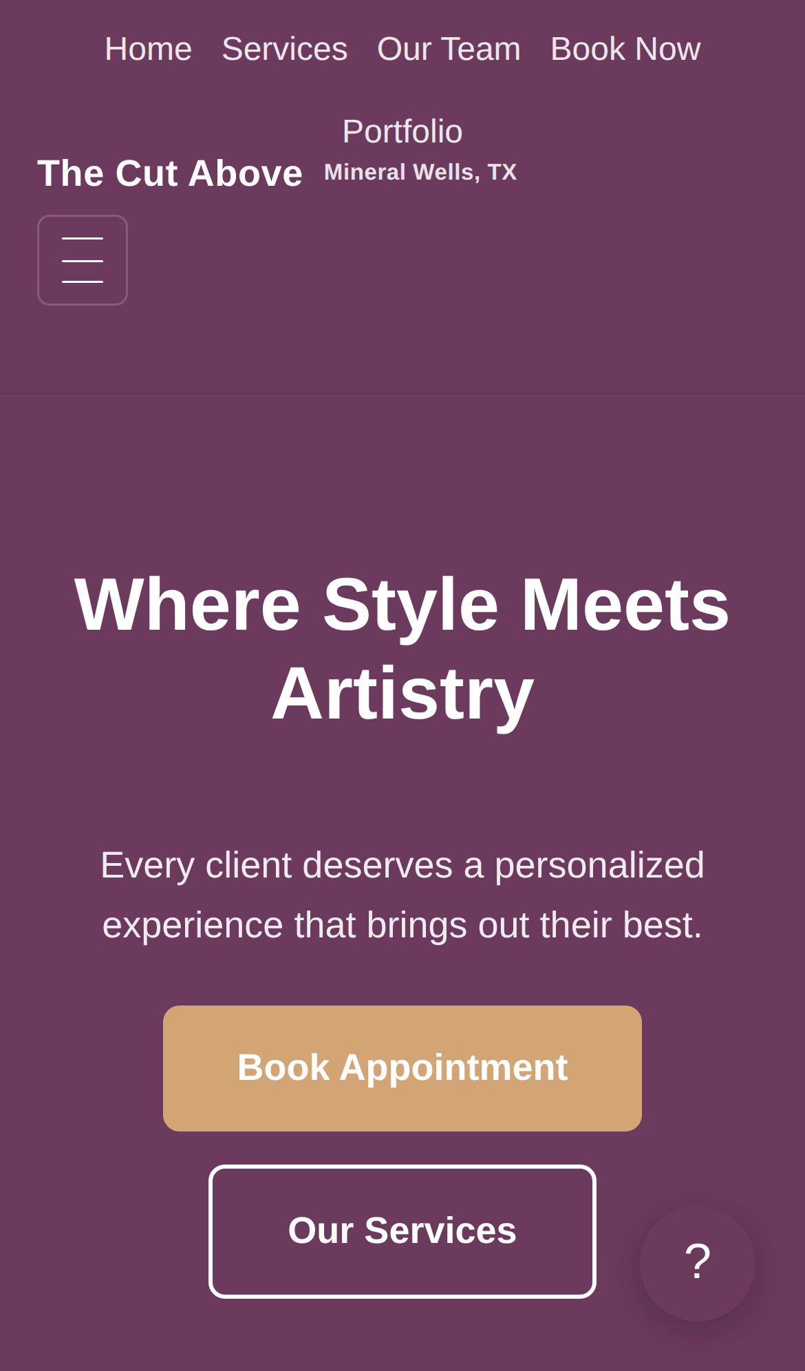 Salon Demo mobile home