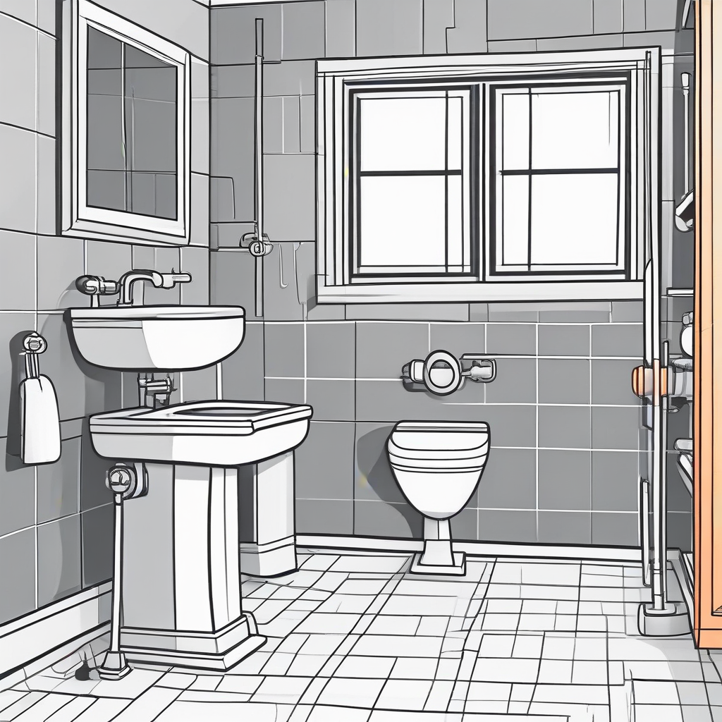 Modern bathroom with professional plumbing installation